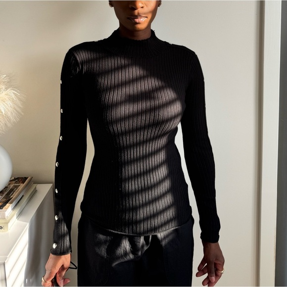 Philosophy Republic Sweater in Black - Picture 1 of 7